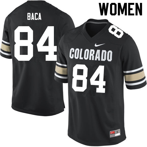 Women #84 Clayton Baca Colorado Buffaloes College Football Jerseys Sale-Home Black - Click Image to Close